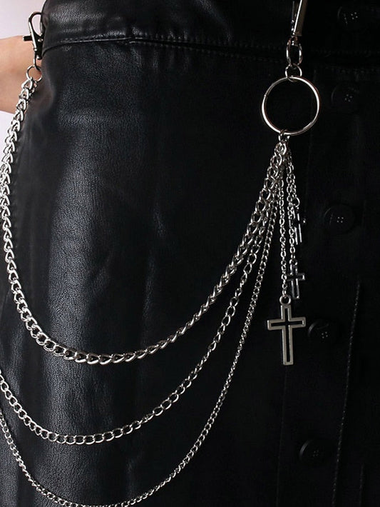 Men's Pants Chain Wallet Chain Pocket Chain Metal Chain Buckle Free Chain Casual Classic Party Daily Silver for Women