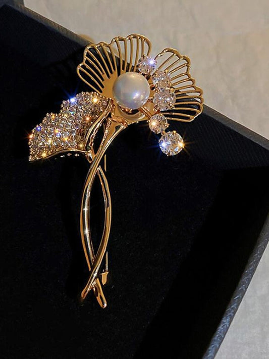Brooches Retro Butterfly Luxury Sweet Brooch Jewelry Gold For Office Daily Prom Date Beach for Women