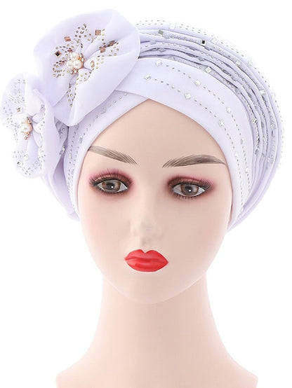 Beanie / Slouchy Party Dailywear Sports Outdoor Beaded Flower Flower Black White Hat Basic Red Fall  Winter for Women