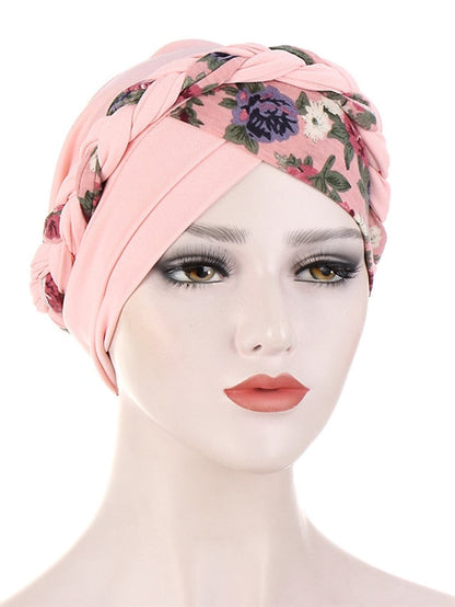 Cotton Print Muslim Turban Scarf For Women Islamic Inner Hijab Caps Arab Wrap Head Scarves Femme Musulman Turbante Mujer for Women