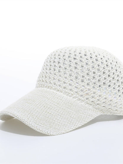 Solid Color Holiday Girls Sun Cap Breathable New Summer Cap Baseball Cap Outdoor  Sunshade Hat Ponytail Cap for Women